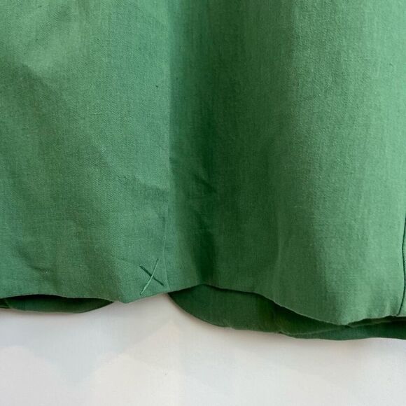 ZARA WOMEN NEW LINEN BLEND MENSWEAR STYLE BLAZER JACKET MID-GREEN 5427/754 L - Picture 12 of 15